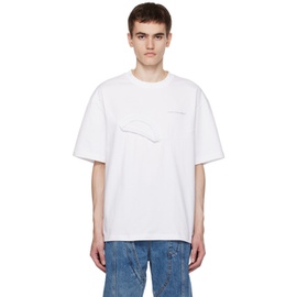 펑첸왕 Feng Chen Wang White Layered T-Shirt 232107M213008