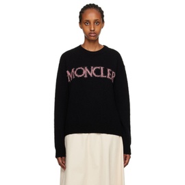 몽클레어 Moncler Black Intarsia Sweater 232111F096000