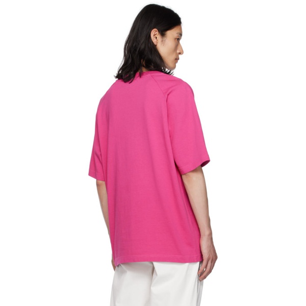 몽클레어 몽클레어 Moncler Pink Embroidered T-Shirt 232111M213057