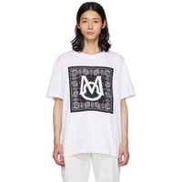 몽클레어 Moncler White Applique T-Shirt 232111M213061