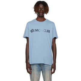 몽클레어 Moncler Blue Flocked T-Shirt 232111M213063