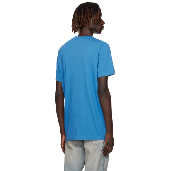 몽클레어 몽클레어 Moncler Blue Flocked T-Shirt 232111M213069