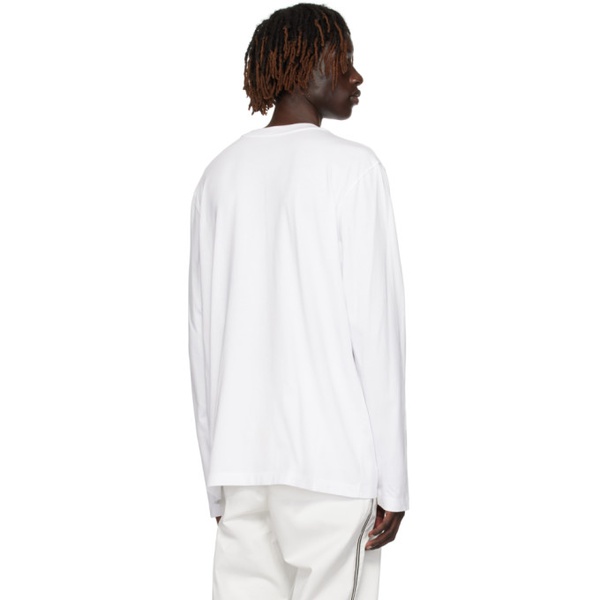 몽클레어 몽클레어 Moncler White Printed Long Sleeve T-Shirt 232111M213070