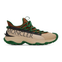 몽클레어 Moncler Green & Beige Trailgrip Lite 2 Sneakers 232111M237001