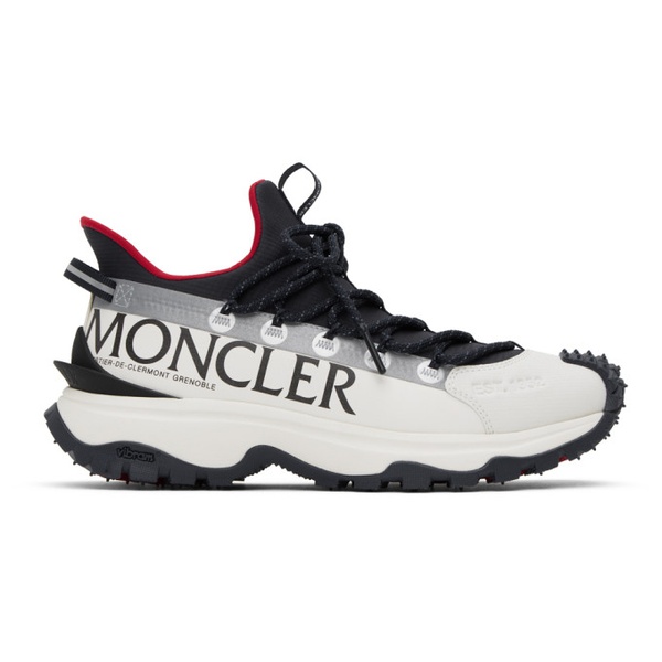몽클레어 몽클레어 Moncler White & Navy Trailgrip Lite 2 Sneakers 232111M237002