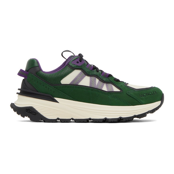 몽클레어 몽클레어 Moncler Beige & Green Lite Runner Sneakers 232111M237005