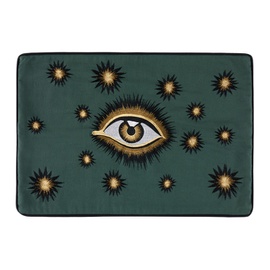 Les-Ottomans Green Embroidered Eye Cushion Case 232112M625003