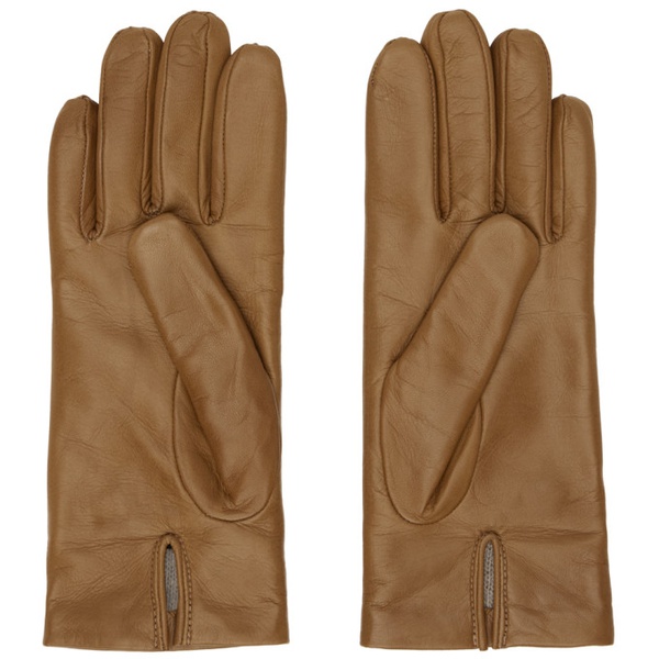  맥스마라 Max Mara Tan Spalato Gloves 232118F012002