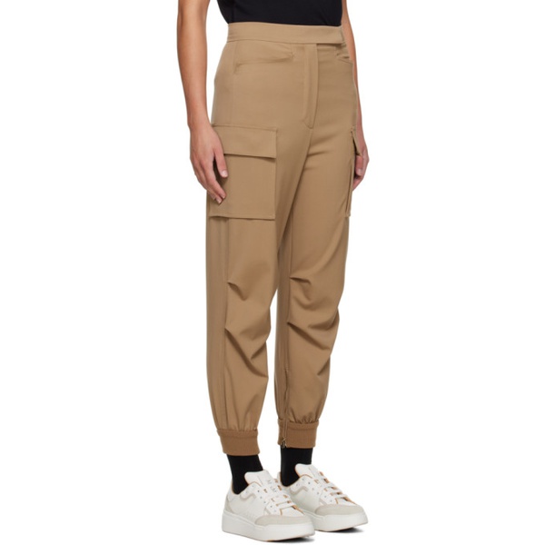  맥스마라 Max Mara Tan Cargo Pocket Trousers 232118F087017