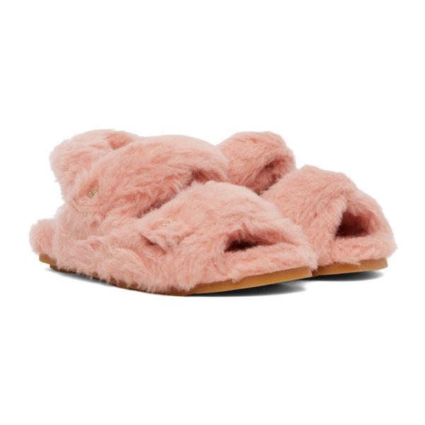  맥스마라 Max Mara Pink Teddy Sandals 232118F124001