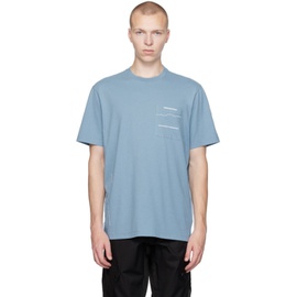 몽클레어 Moncler Genius 7 Moncler FRGMT Hiroshi Fujiwara Blue T-Shirt 232127M213000