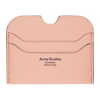 아크네 스튜디오 Acne Studios Pink Logo Stamp Card Holder 232129F037002