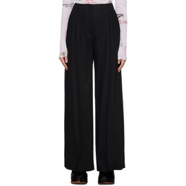 아크네 스튜디오 Acne Studios Black Tailored Trousers 232129F087015