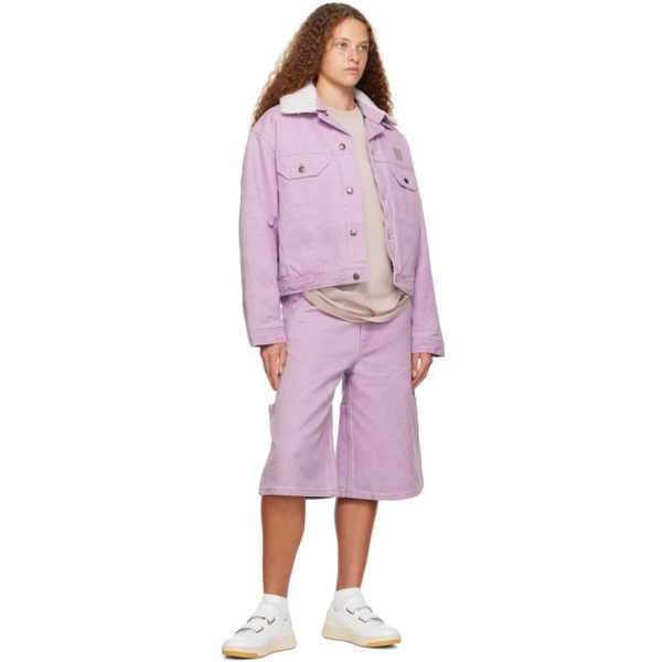 아크네스튜디오 아크네 스튜디오 Acne Studios Purple Faded Shorts 232129F088000