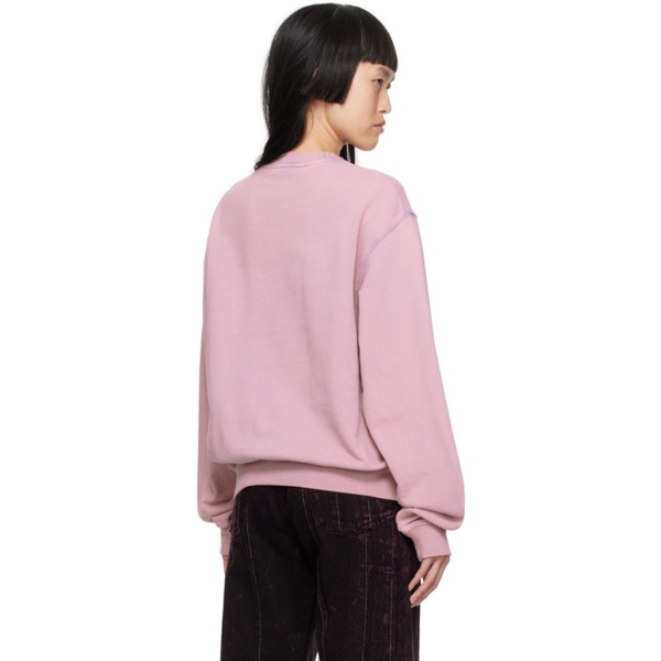 아크네스튜디오 아크네 스튜디오 Acne Studios Pink Blurred Sweatshirt 232129F098012