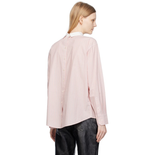 아크네스튜디오 아크네 스튜디오 Acne Studios Pink Button-Up Shirt 232129F109005