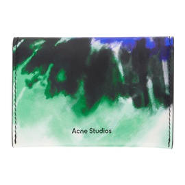 아크네 스튜디오 Acne Studios Green Folded Card Holder 232129M163007