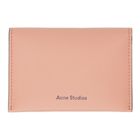 아크네 스튜디오 Acne Studios Pink Bifold Card Holder 232129M163008