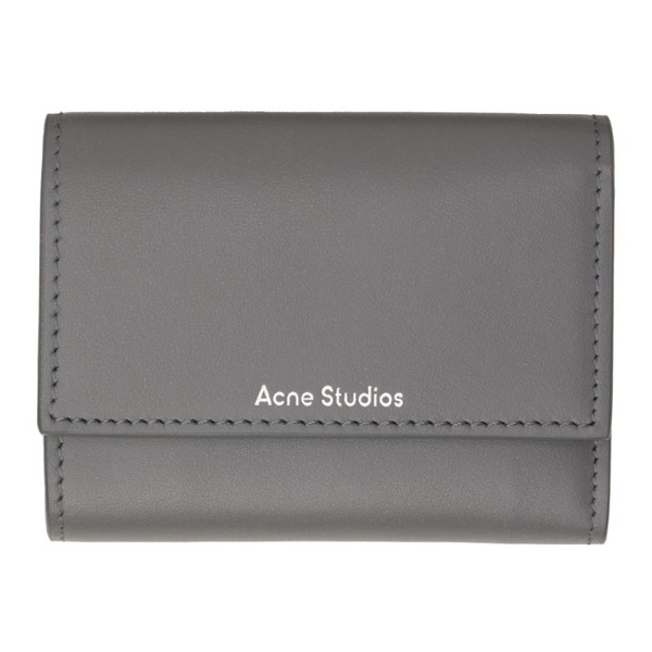 아크네스튜디오 아크네 스튜디오 Acne Studios Gray Folded Wallet 232129M164014