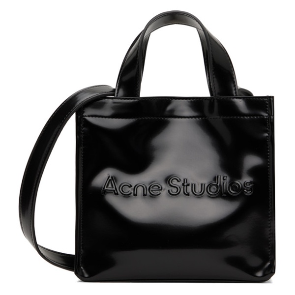 아크네스튜디오 아크네 스튜디오 Acne Studios Black Mini Logo Tote 232129M172009
