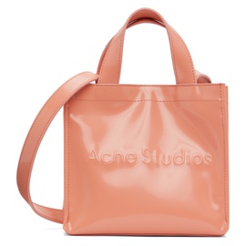 아크네 스튜디오 Acne Studios Pink Mini Logo Tote 232129M172010
