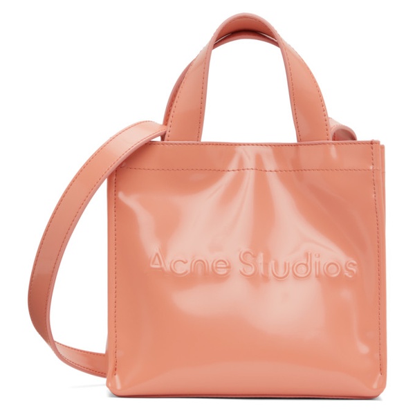 아크네스튜디오 아크네 스튜디오 Acne Studios Pink Mini Logo Tote 232129M172010
