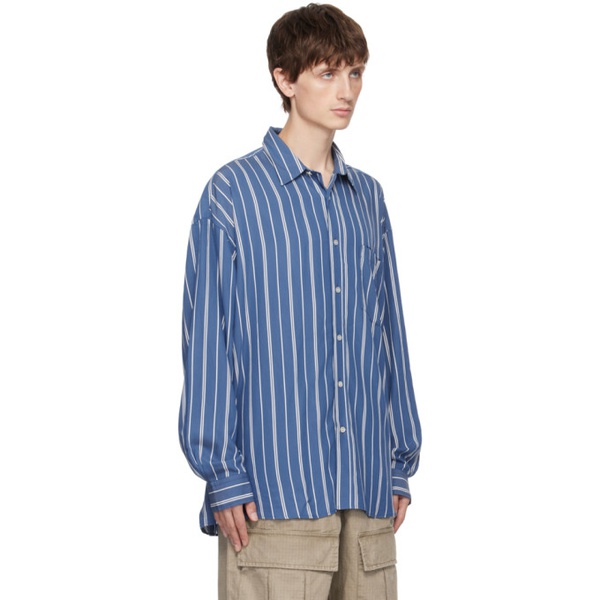 아크네스튜디오 아크네 스튜디오 Acne Studios Blue Stripe Shirt 232129M192022