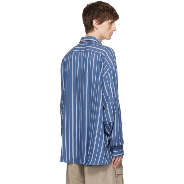 아크네스튜디오 아크네 스튜디오 Acne Studios Blue Stripe Shirt 232129M192022