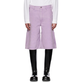 아크네 스튜디오 Acne Studios Purple Pigment-Dyed Shorts 232129M193004