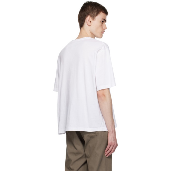 아크네스튜디오 아크네 스튜디오 Acne Studios White Patch T-Shirt 232129M213044