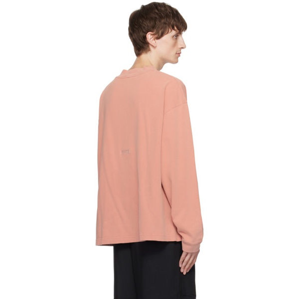 아크네스튜디오 아크네 스튜디오 Acne Studios Pink Patch Long Sleeve T-Shirt 232129M213068