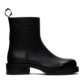 아크네 스튜디오 Acne Studios Black Glossed Leather Boots 232129M228002
