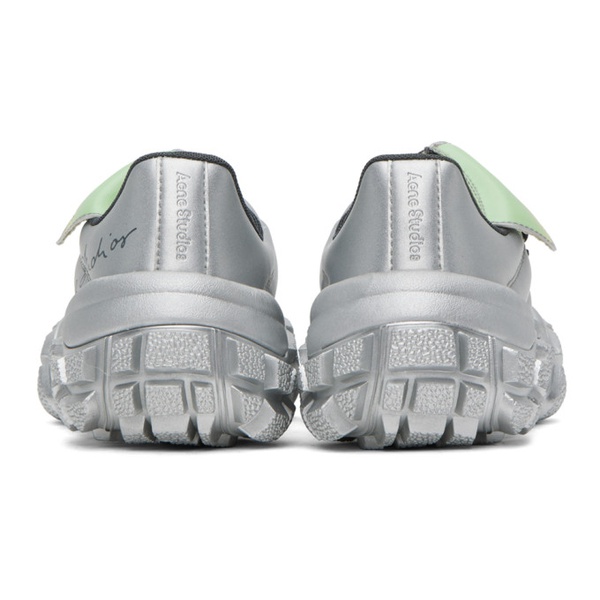 아크네스튜디오 아크네 스튜디오 Acne Studios Silver Chunky Sole Sneakers 232129M237017