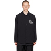 Y-3 Black Embroidered Coach Jacket 232138M180001