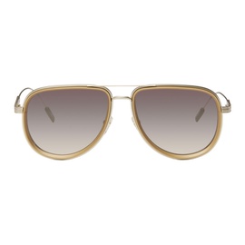 ZEGNA Gold Metal Sunglasses 232142M134001