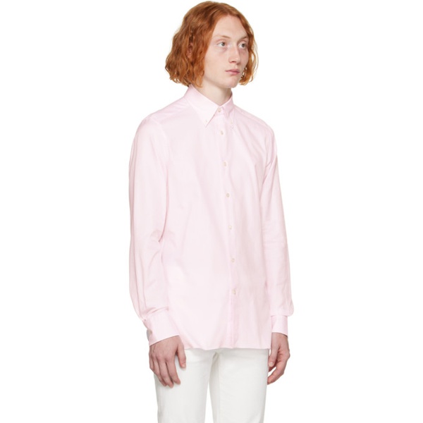  ZEGNA Pink Button Up Shirt 232142M192014