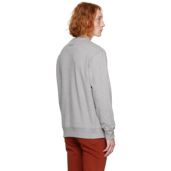  ZEGNA Gray Bonded Sweatshirt 232142M204000