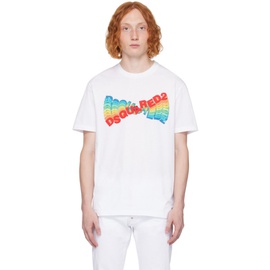 디스퀘어드2 Dsquared2 White Printed T-Shirt 232148M213004