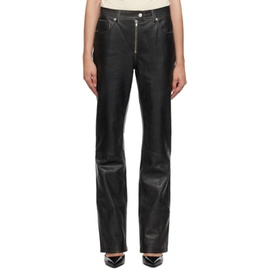 핼무트랭 Helmut Lang Black 5-Pocket Leather Pants 232154F084000