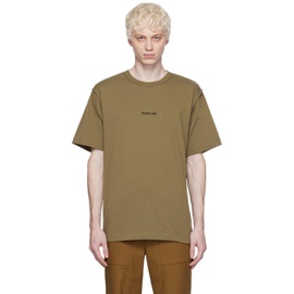 핼무트랭 Helmut Lang Taupe Inside-Out T-Shirt 232154M213021