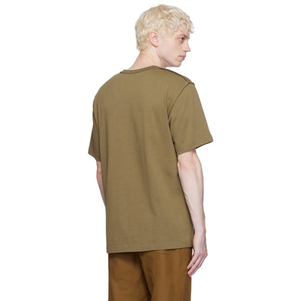  핼무트랭 Helmut Lang Taupe Inside-Out T-Shirt 232154M213021