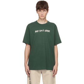 핼무트랭 Helmut Lang Green Scribbled Cowboy T-Shirt 232154M213026