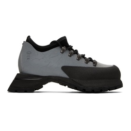 DEMON Silver & Black Poyana Sneakers 232156M225002