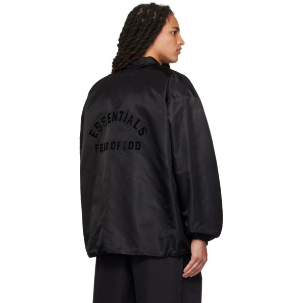  피어오브갓 Fear of God 에센셜 ESSENTIALS Black DRAWST링 자켓 RING Jacket 232161M180000