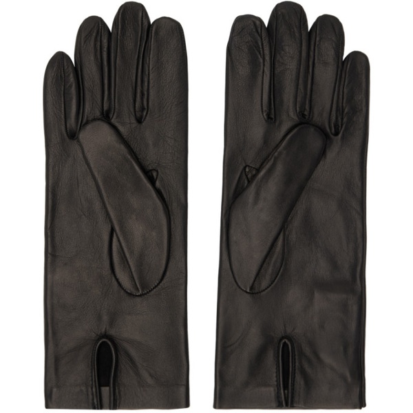 메종마르지엘라 메종마르지엘라 Maison Margiela Black Four Stitches Gloves 232168F012008