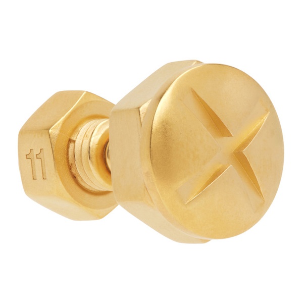 메종마르지엘라 메종마르지엘라 Maison Margiela Gold Oversize Nuts & Bolts Single Earring 232168F022011