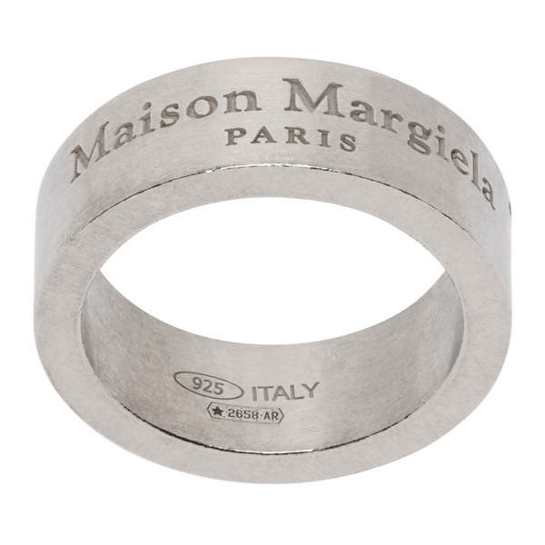 메종마르지엘라 메종마르지엘라 Maison Margiela Silver Logo Ring 232168F024005