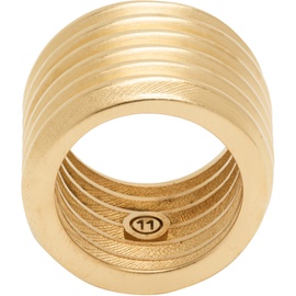메종마르지엘라 Maison Margiela Gold Bolt & Nut Ring 232168F024009
