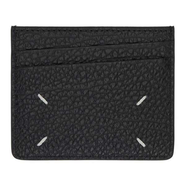 메종마르지엘라 메종마르지엘라 Maison Margiela Black Four Stitches Card Holder 232168F037008