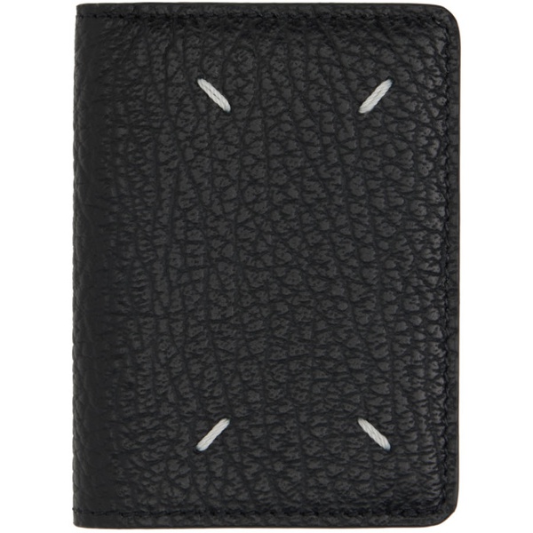 메종마르지엘라 메종마르지엘라 Maison Margiela Black Four Stitches Pocket Wallet 232168F040008